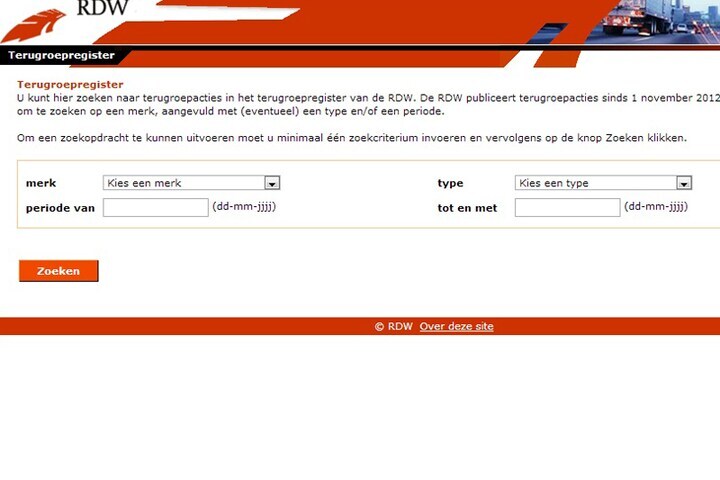 Terugroepregister
