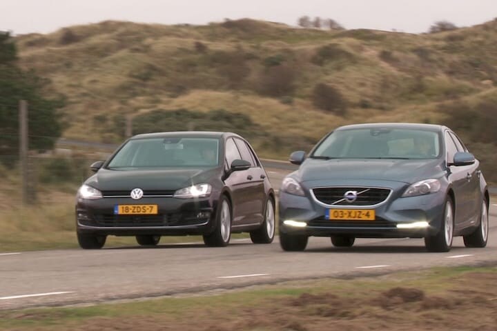 Dubbeltest Golf-V40