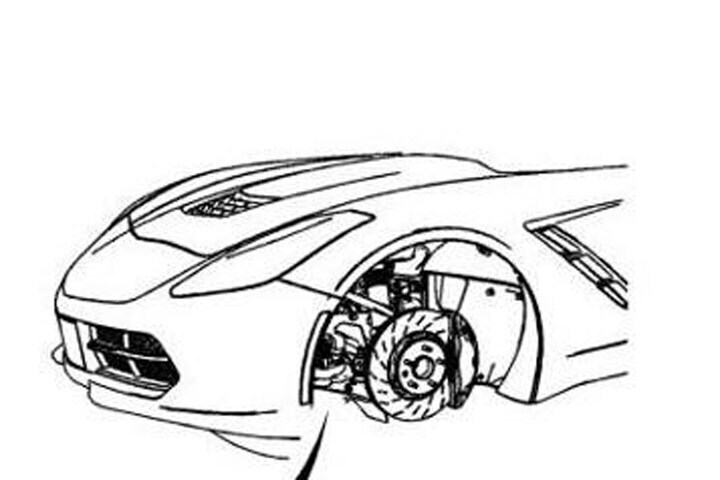 Chevrolet Corvette neus gelekt
