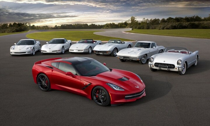 Chevrolet Corvette 7 generaties