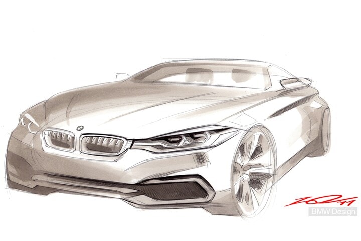 BMW 4-serie designschets