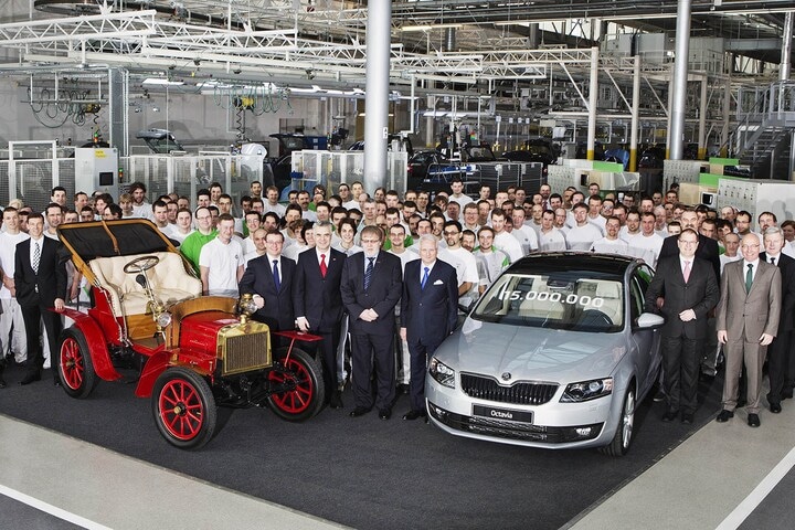 Skoda 15 miljoen auto's
