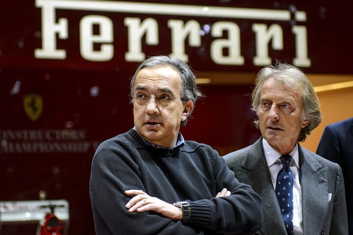 Sergio Marchionne en Luca di Montezemelo (foto ANP