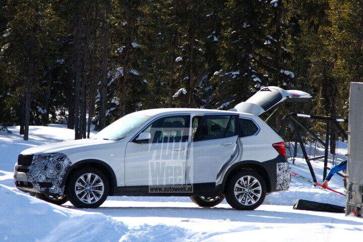 BMW X3 facelift spionage