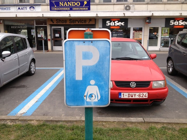 Parkeerplaats zwangere vrouwen