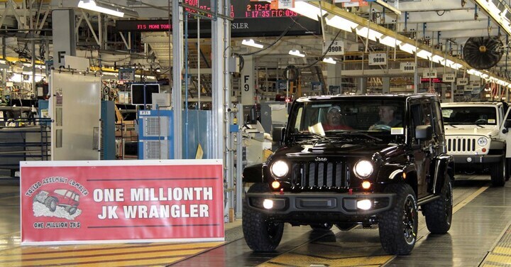 Jeep Wrangler 1 miljoen