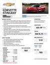 Chevrolet Corvette Stingray brochure gelekt