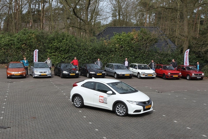 Negen generaties Honda Civic