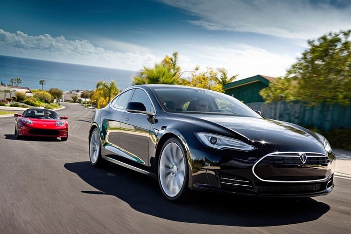 Tesla Model S en Roadster
