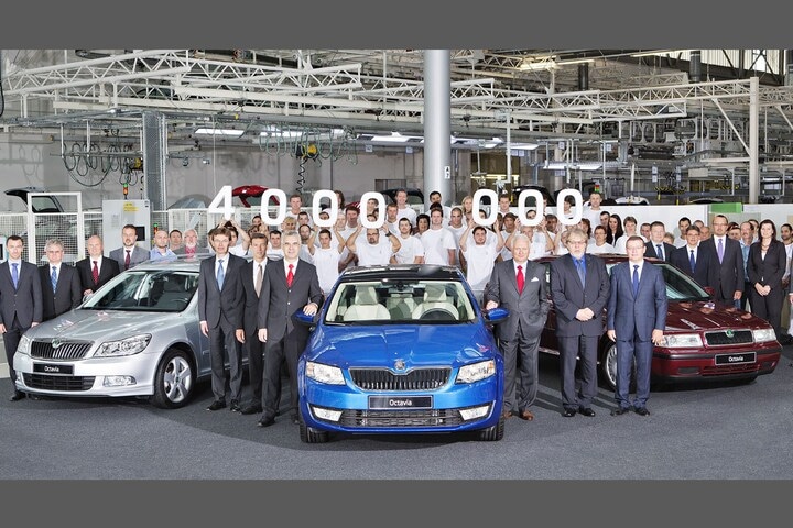 Vier miljoen Skoda's Octavia