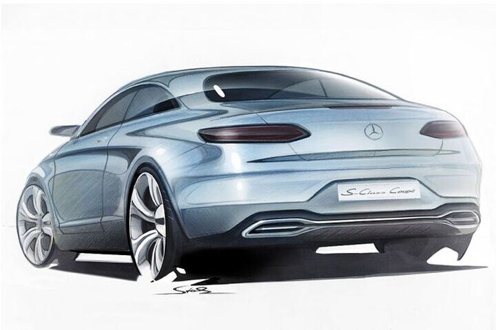 Mercedes-Benz S-klasse Coupé schetsen