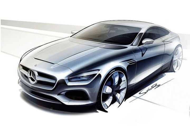 Mercedes-Benz S-klasse Coupé schetsen