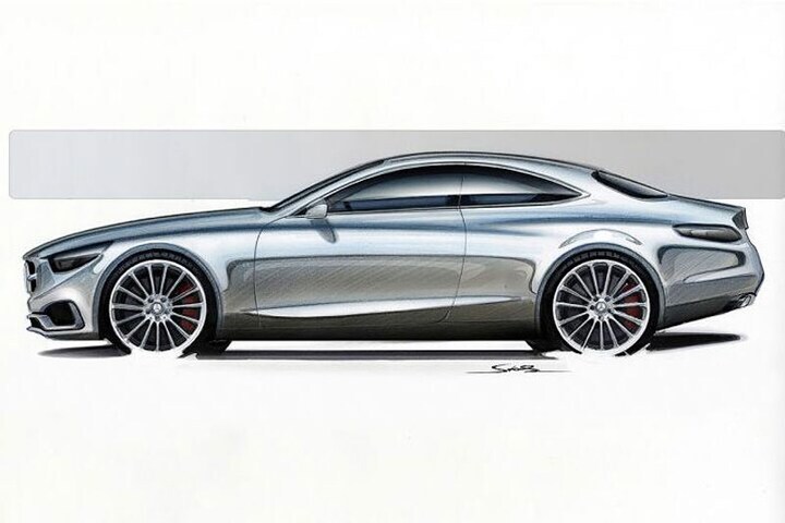 Mercedes-Benz S-klasse Coupé schetsen
