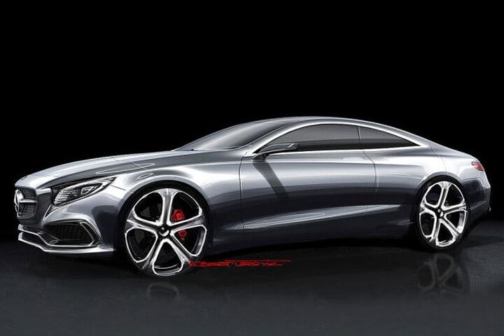 Mercedes-Benz S-klasse Coupé schetsen