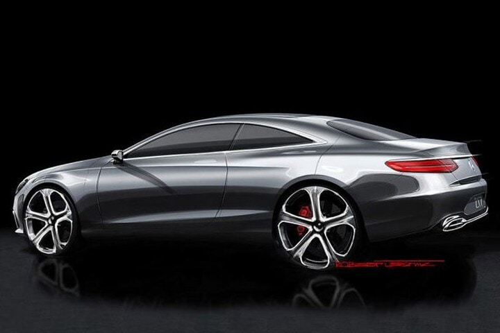 Mercedes-Benz S-klasse Coupé schetsen
