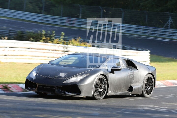Lamborghini Cabrera Spyshots