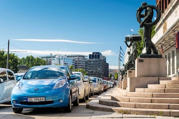 Nissan Leaf in Oslo, Noorwegen