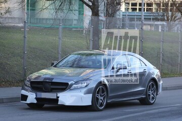 Mercedes CLS 63 AMG facelift spyshots