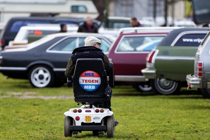 Mrb protest oldtimers Den Haag (foto ANP)