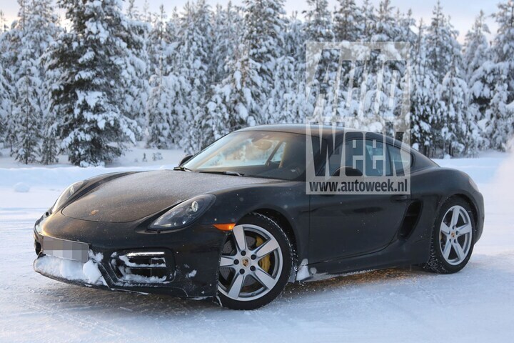 Porsche Boxster en Cayman GTS Spyshots