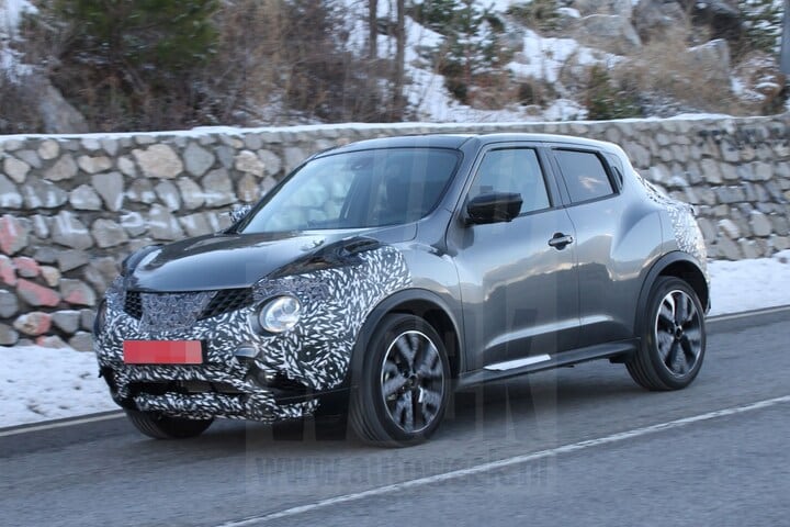 Nissan Juke facelift spyshots