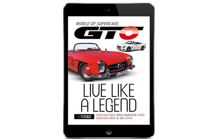 GTO CarZine met Mercedes 300SL en SL 500