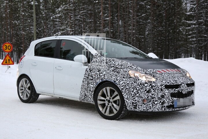 Opel Corsa spyshots