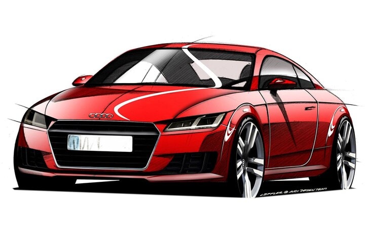Audi TT designschetsen