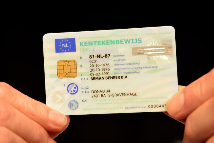 Kentekencard (foto: René Oudshoorn)