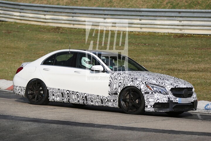 Mercedes C 63 AMG spyshots
