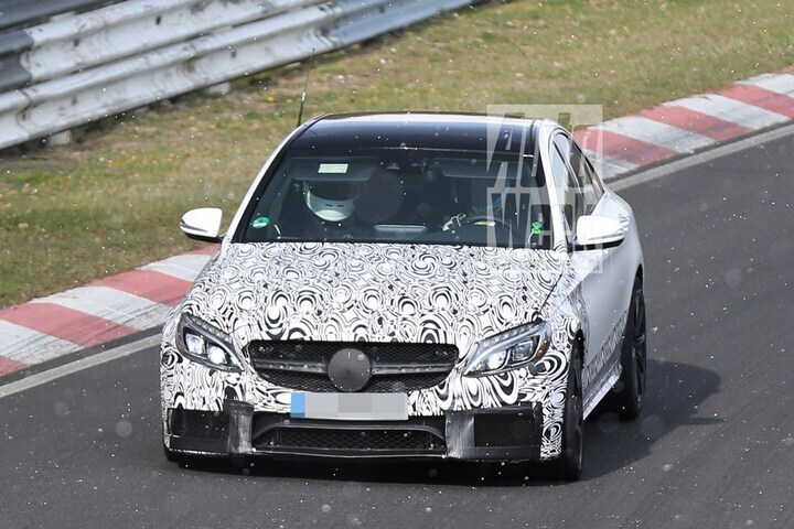 Mercedes C 63 AMG spyshots