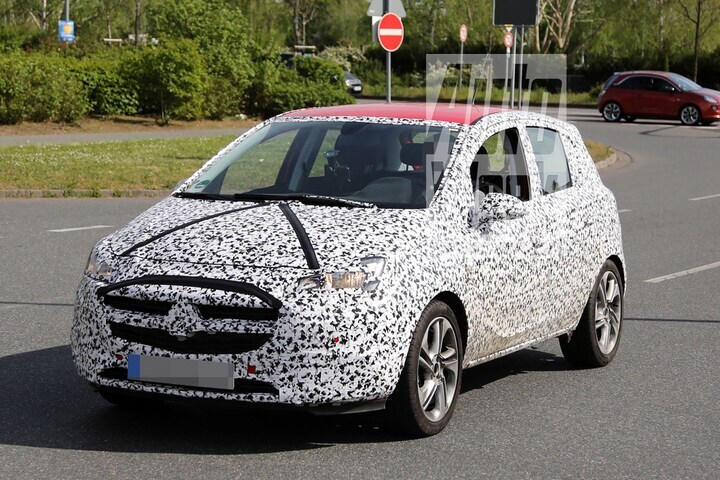 Opel Corsa spyshots