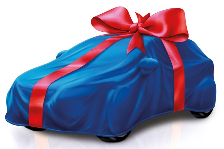 Autohoes met strik