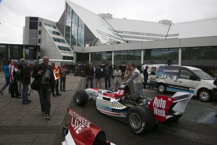 Jos Verstappen voor AutoWeek Live in Lelystad