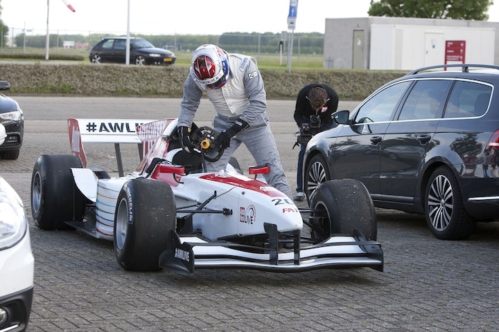 Jos Verstappen voor AutoWeek Live in Lelystad