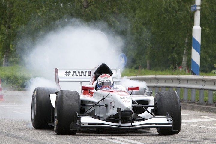 Jos Verstappen voor AutoWeek Live in Lelystad