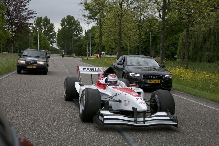 Jos Verstappen voor AutoWeek Live in Lelystad