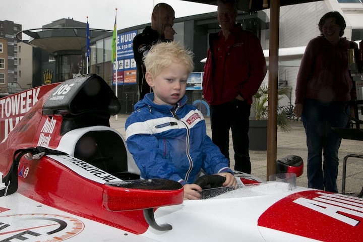 Jos Verstappen voor AutoWeek Live in Lelystad