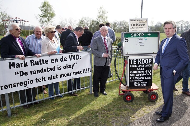 Protesterende pomphouders - ANP
