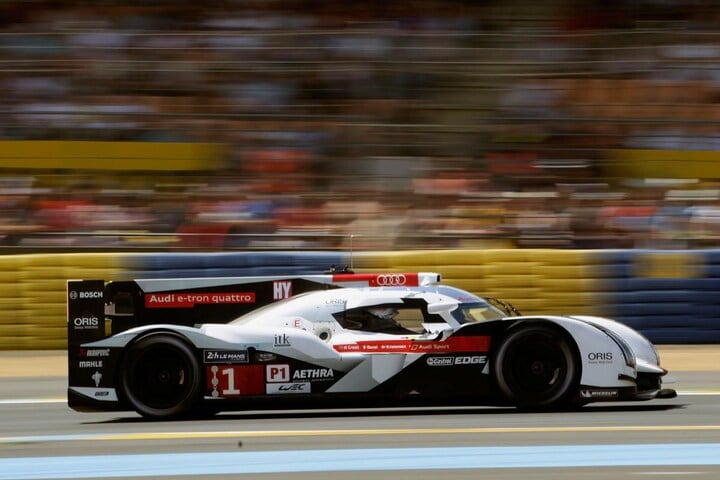 Audi R18 nummer 1 op Le Mans
