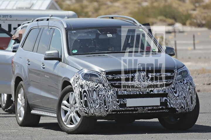 Mercedes GL-klasse spyshots