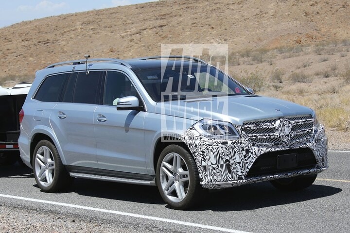 Mercedes GL-klasse spyshots