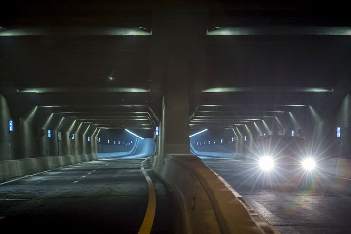 Vernieuwde Coentunnel (foto ANP)