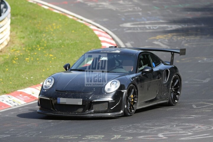 Porsche 911 GT3 RS spyshot