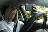 Selfie in auto