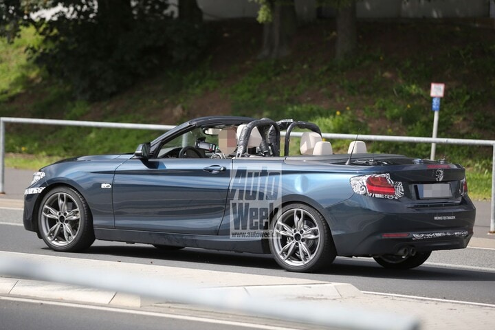 BMW 2-serie cabrio spyshot