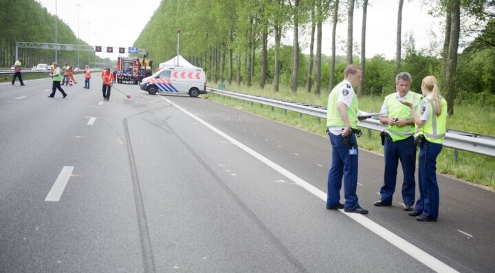 Onderzoek op A2 na ongeval - ANP