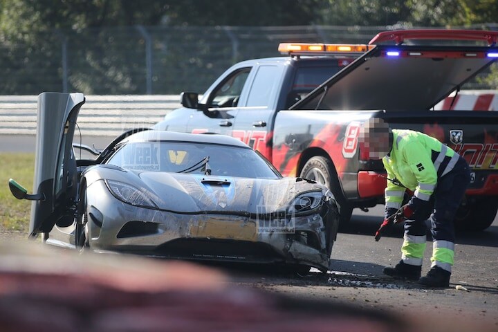 Koenigsegg Agera R crasht op Nordschleife