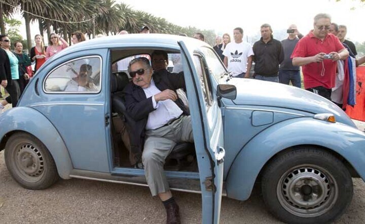 Uruguayaanse president in z'n Kever