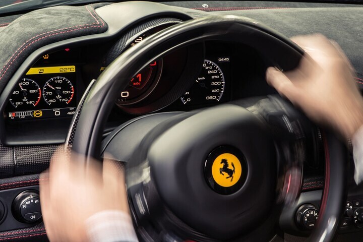 Ferrari cockpit